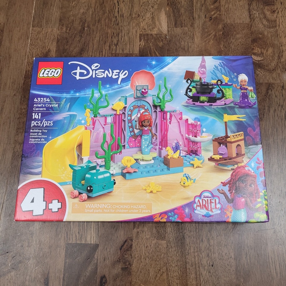 LEGO Disney Ariel's Crystal Cavern 43254 Building Toy 141 pcs NIB Sealed